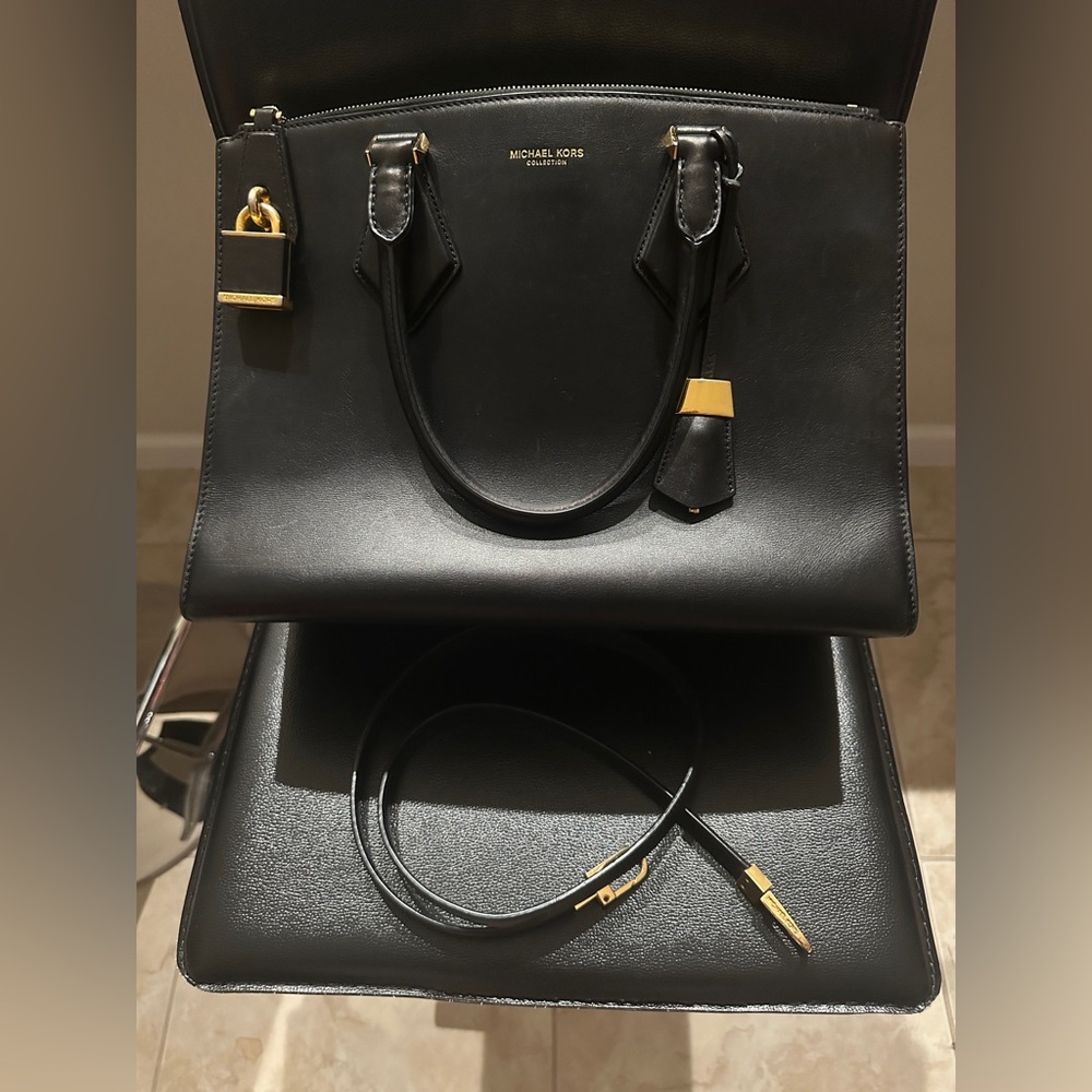 Michael Kors Collection Casey Calf Leather Satchel